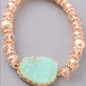 Mint Druzy Bracelet